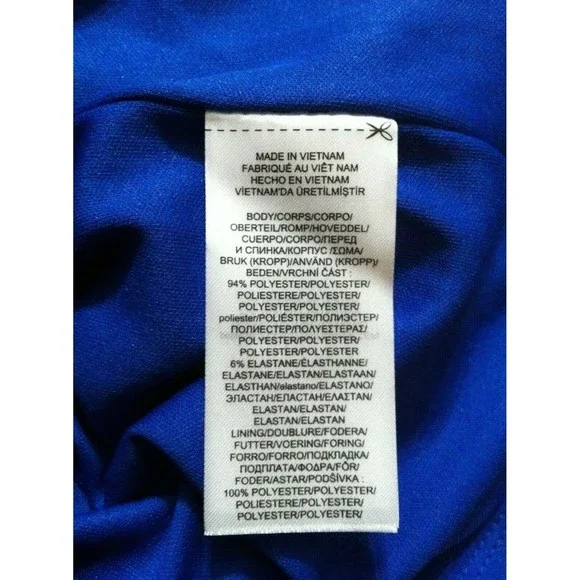 RALPH LAUREN WOMENS NEW BLUE 94%POLYESTER 6%ELASTANE SLEEVELESS DRESS SIZE:2